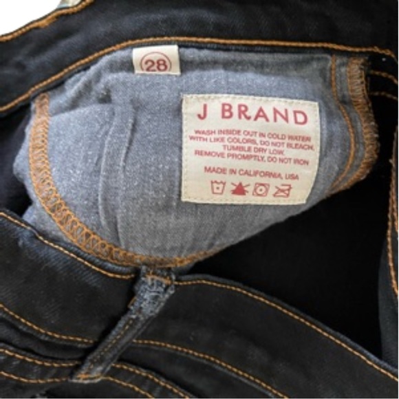 J Brand dark wash denim blue jeans pencil leg size 28 - Picture 3 of 3